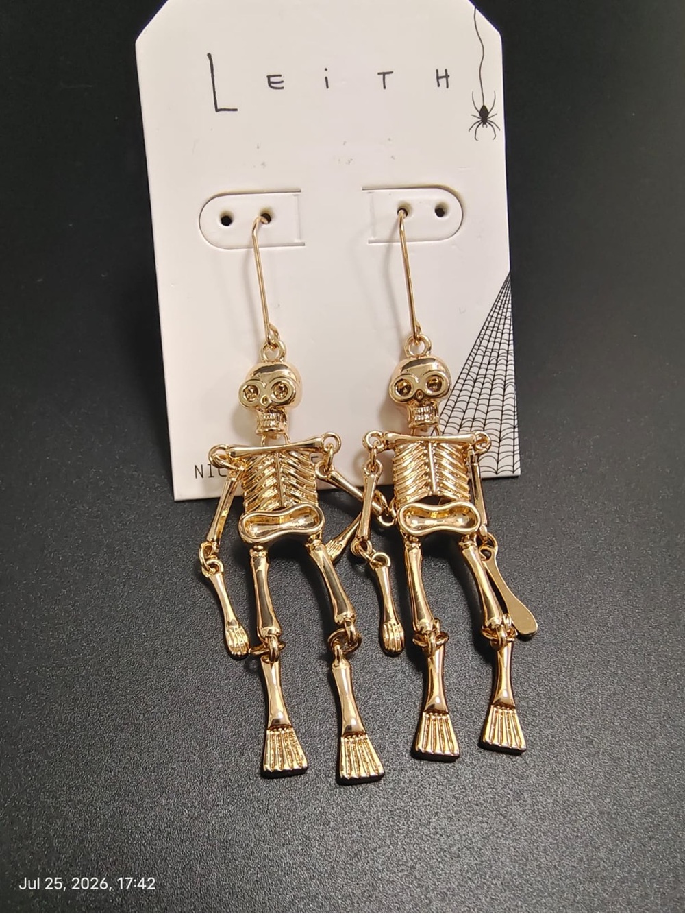 NWT Leith Skeleton Halloween Dangle Drop Earrings